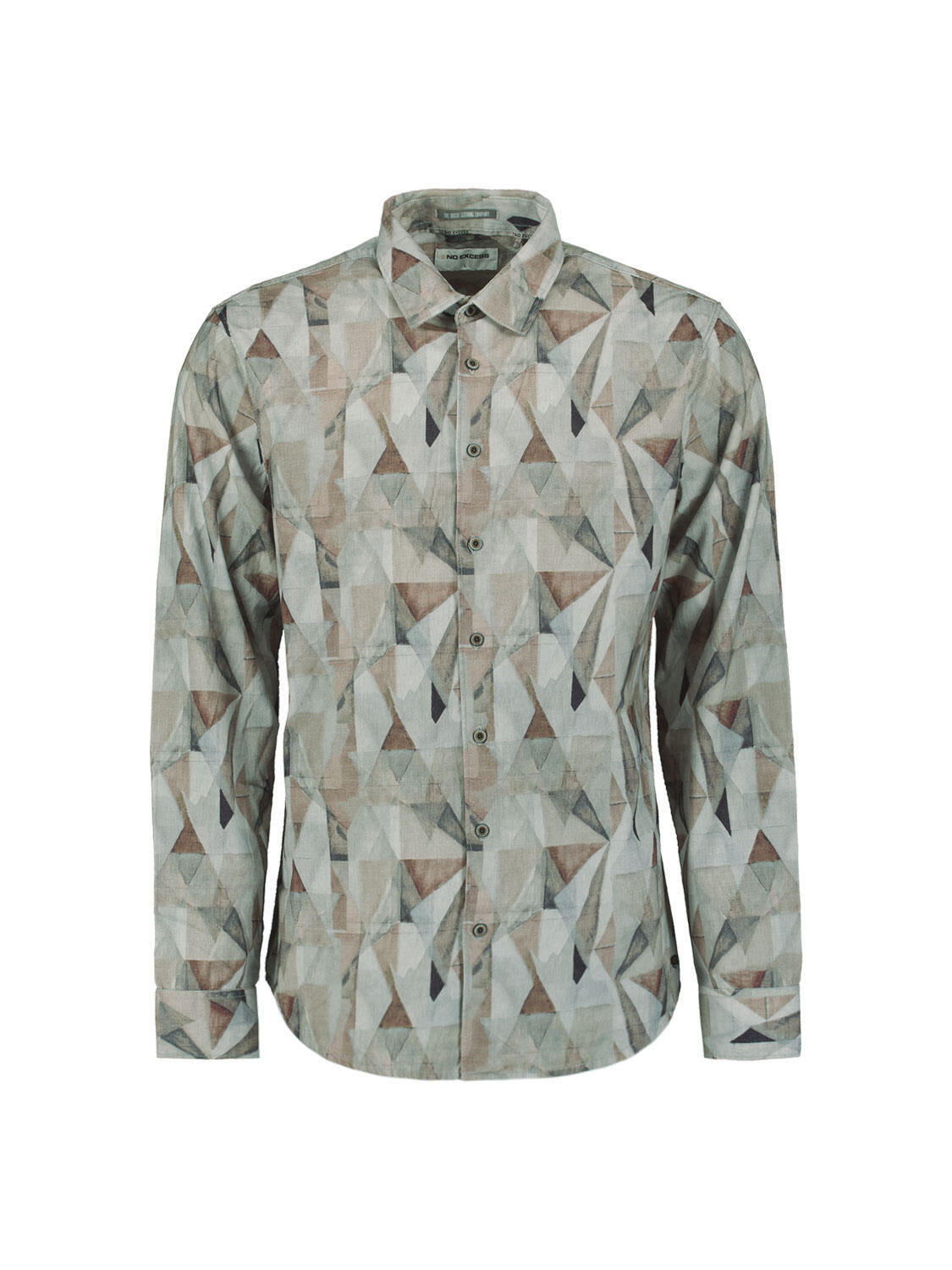 Hemd Regular Fit - 044-Taupe - Grün