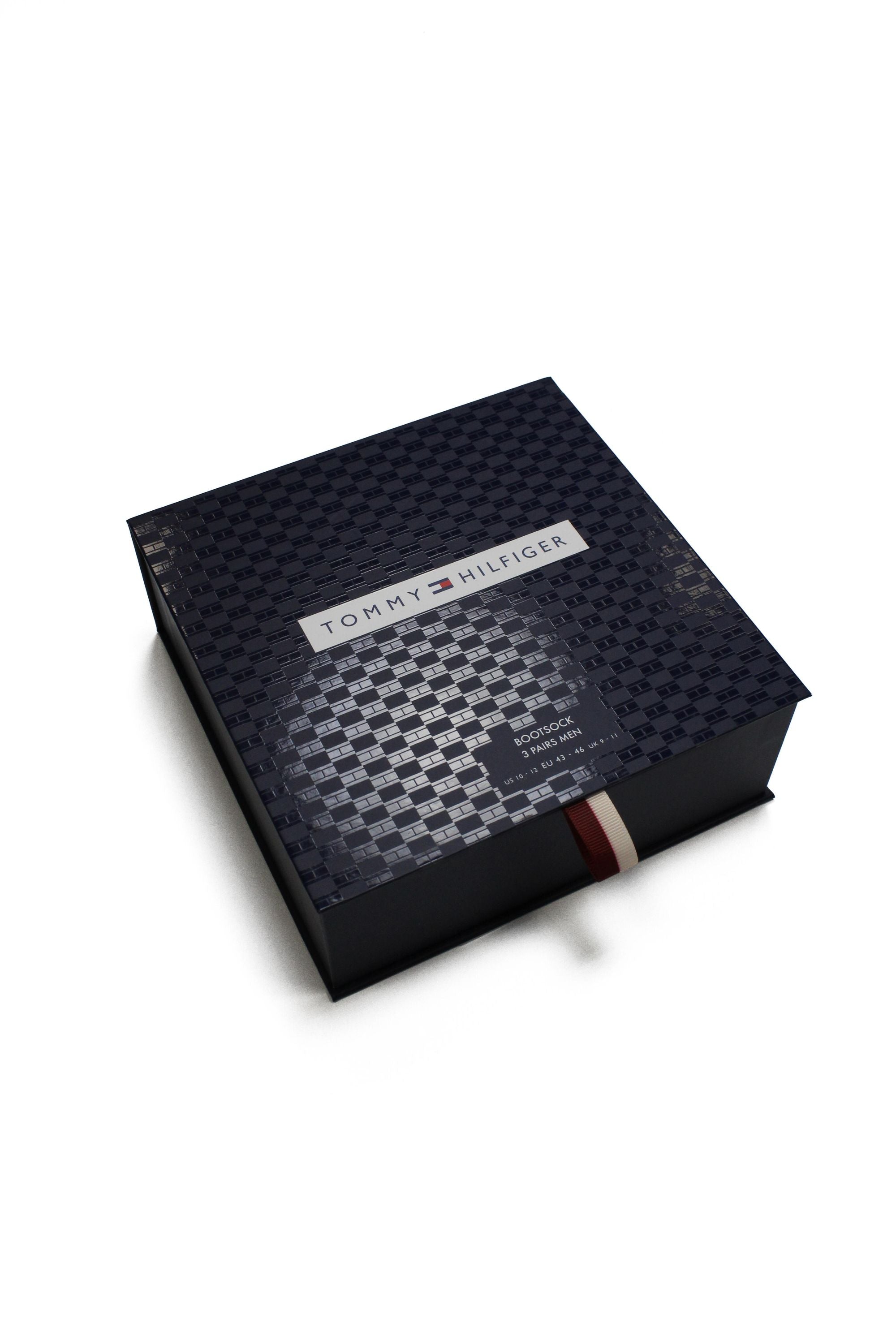 Geschenkbox 3er-Pack Socken - 001-NAVY - Blau