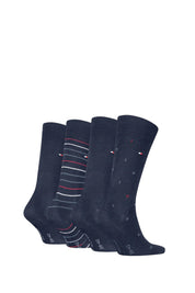 Geschenkbox 4er-Pack Socken - 001-NAVY - Blau