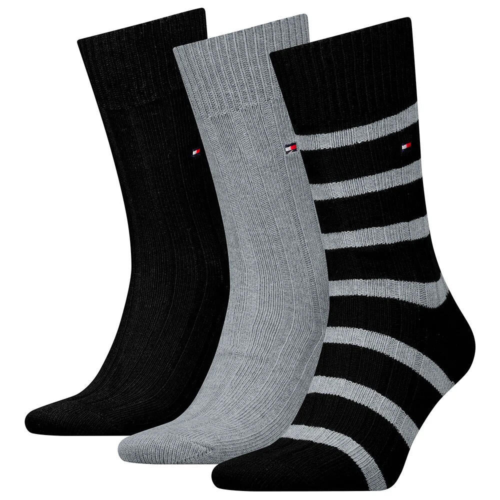 Geschenkbox 3er-Pack Socken - 002-BLACK - Schwarz
