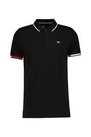 Poloshirt aus Baumwolle - BDS-BLACK - Schwarz