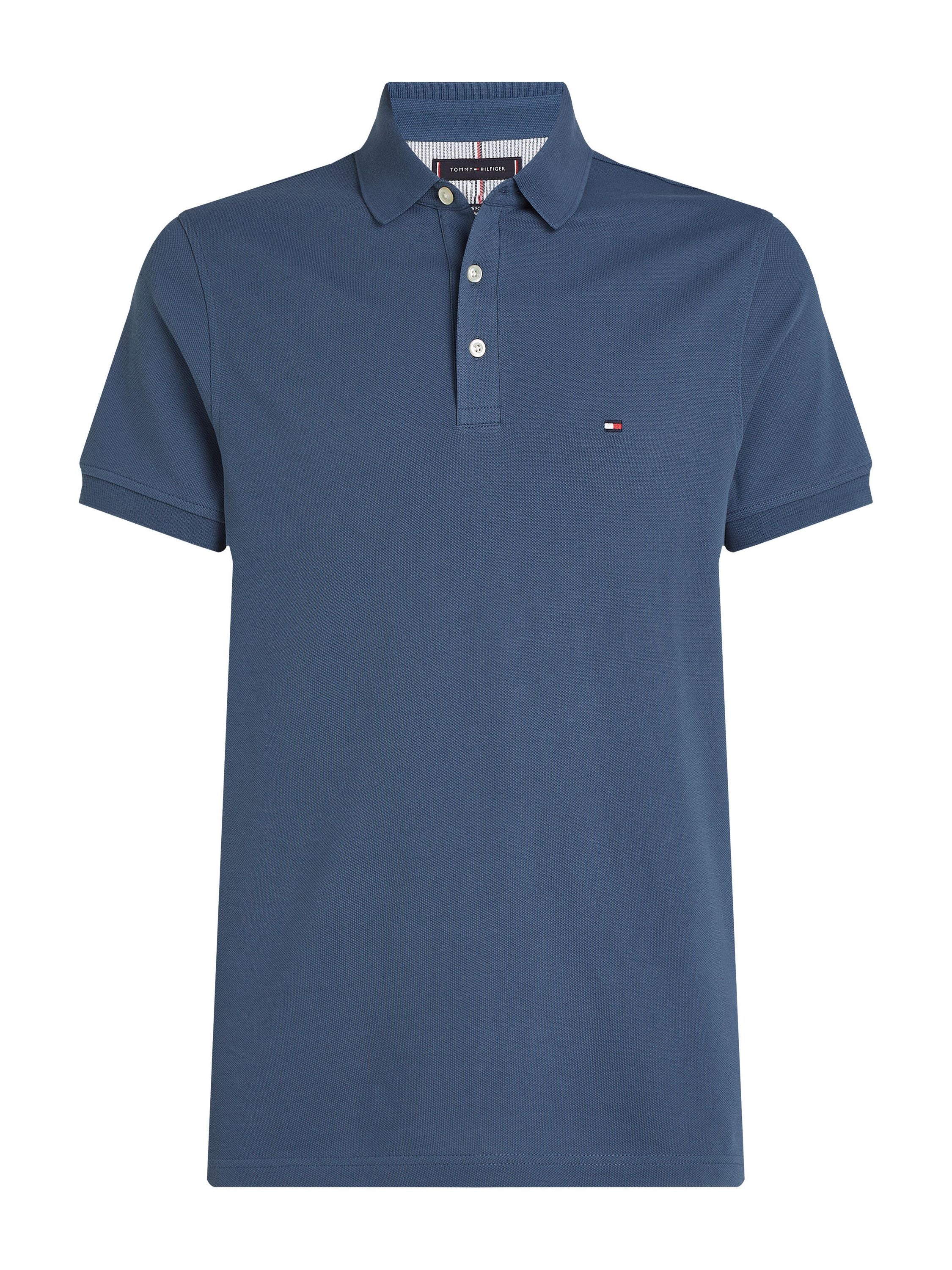 Poloshirt Slim Fit aus Baumwolle - DBZ-BLUE - Blau