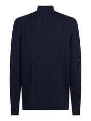 Strickpullover aus Baumwolle - DW5-BLUE - Blau