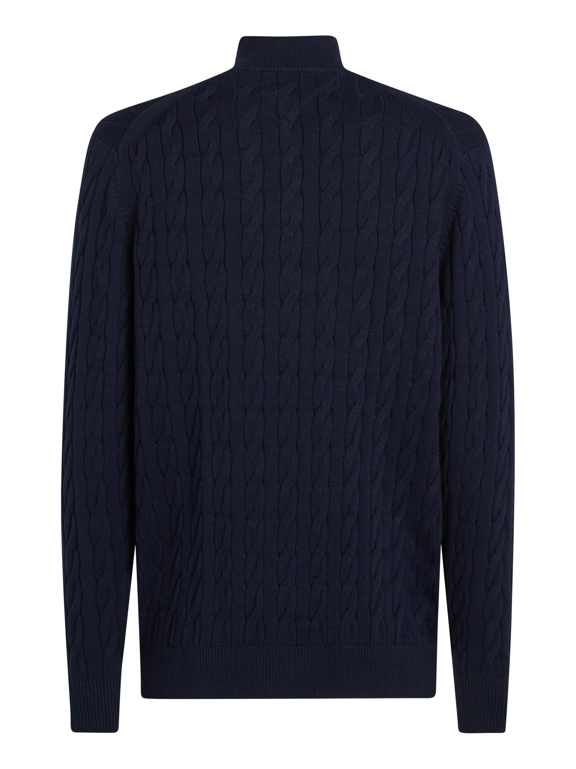 Strickpullover aus Baumwolle - DW5-BLUE - Blau