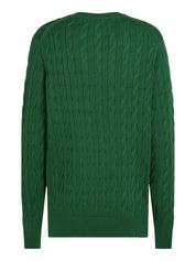 Feinstrickpullover mit Musterung - L6K-GREEN
