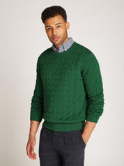 Feinstrickpullover mit Musterung - L6K-GREEN