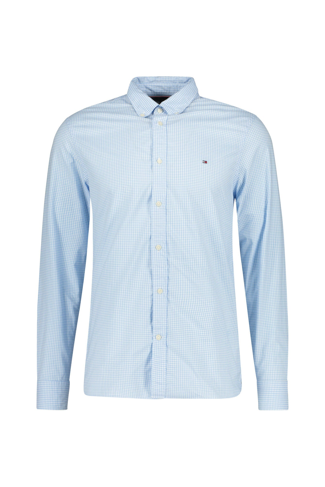 Kariertes Hemd Slim Fit - 0MS-BLUE - Blau