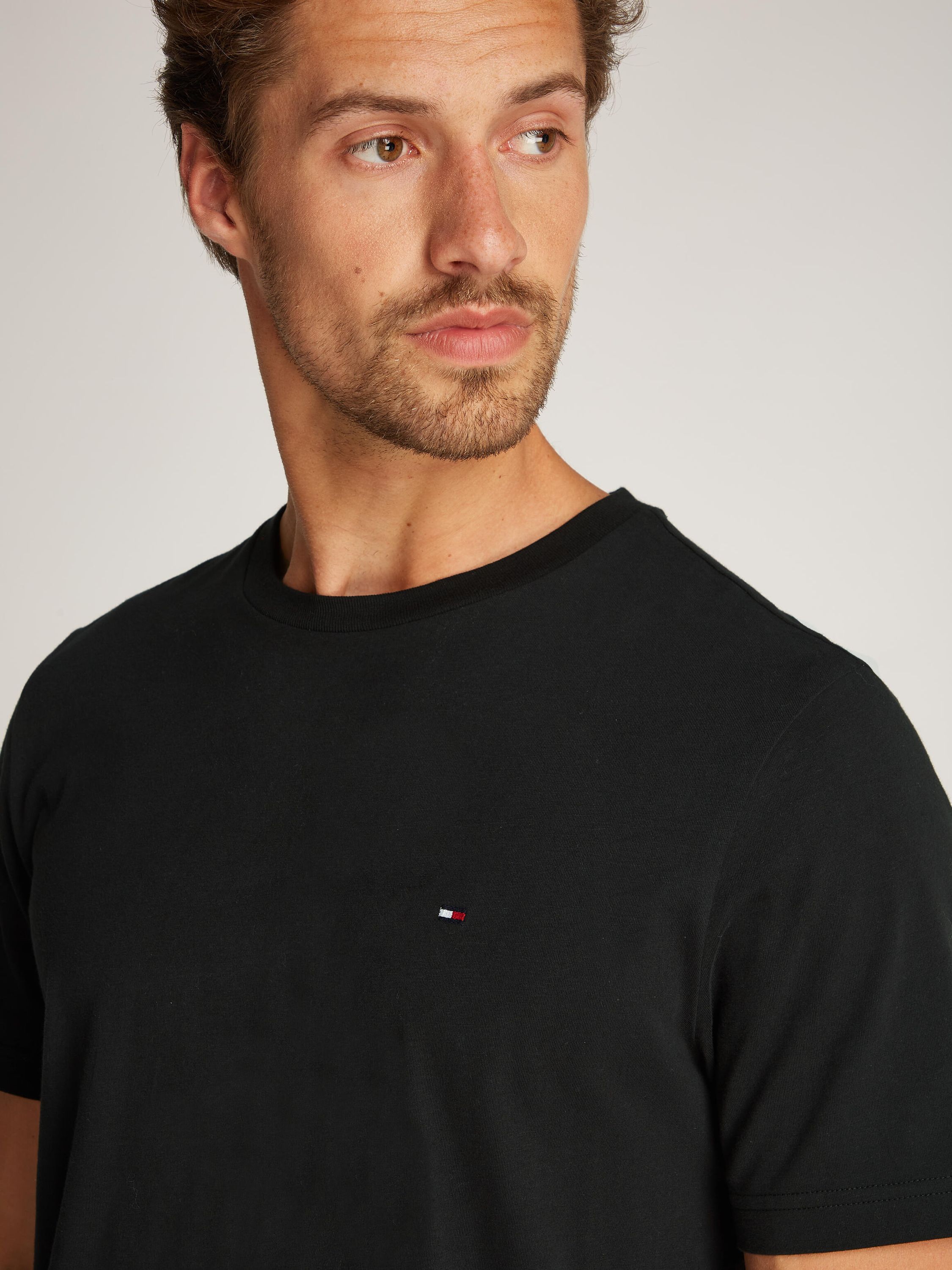 T-Shirt aus Baumwolle - BDS-BLACK - Schwarz