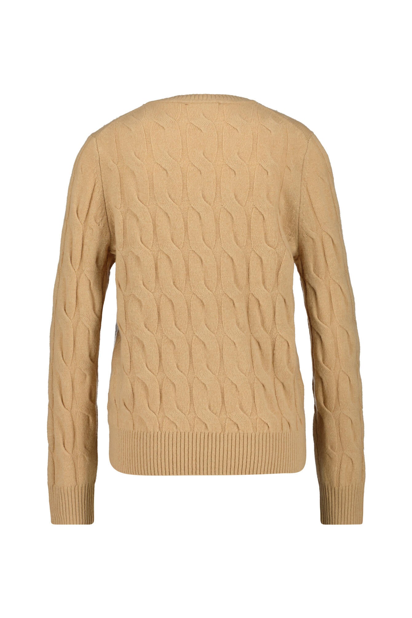 Strickpullover mit Zopfstrickmuster - RBL-KHAKI - Beige