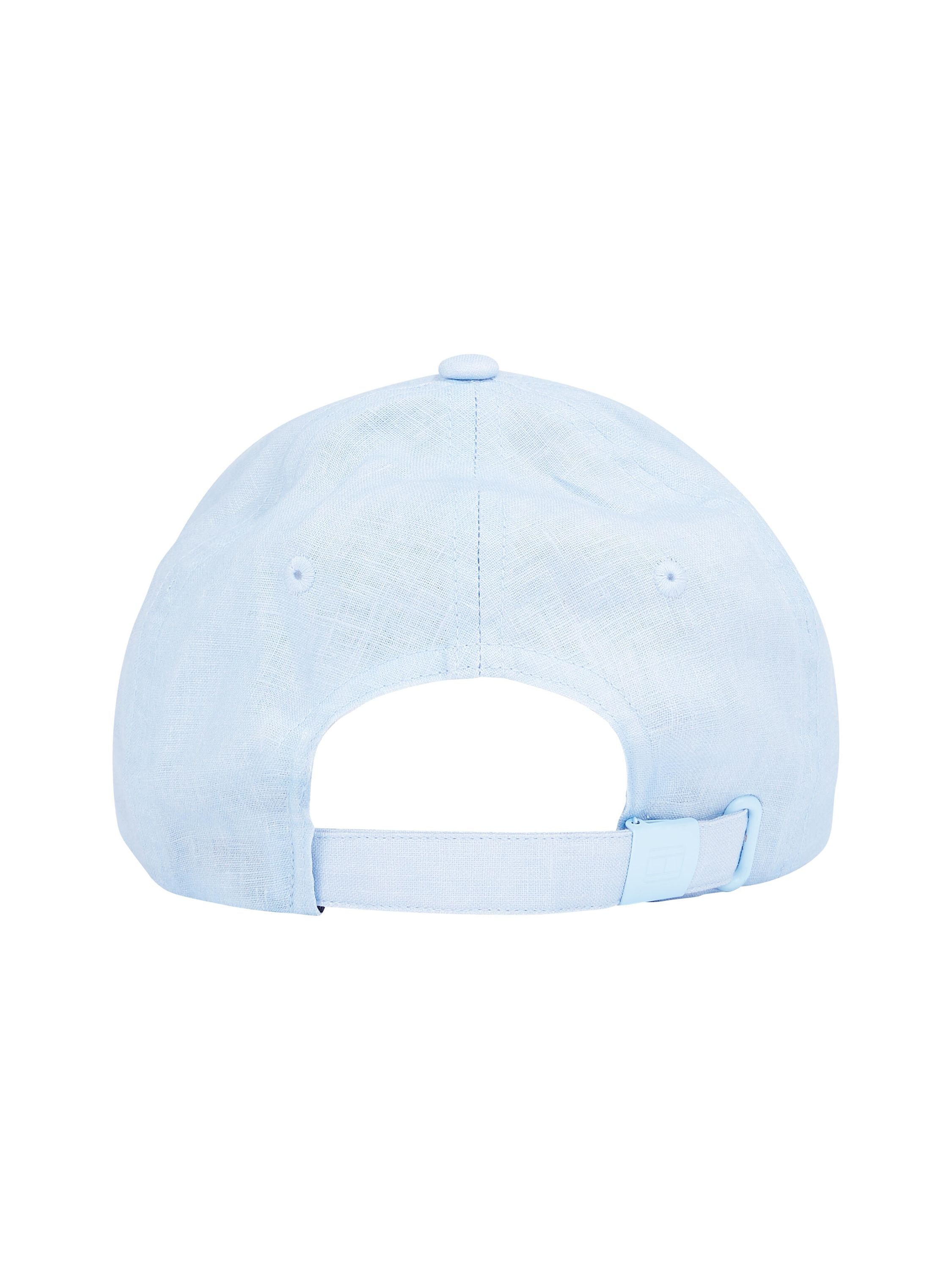 Cap aus Leinen - C1O-BLUE - Blau