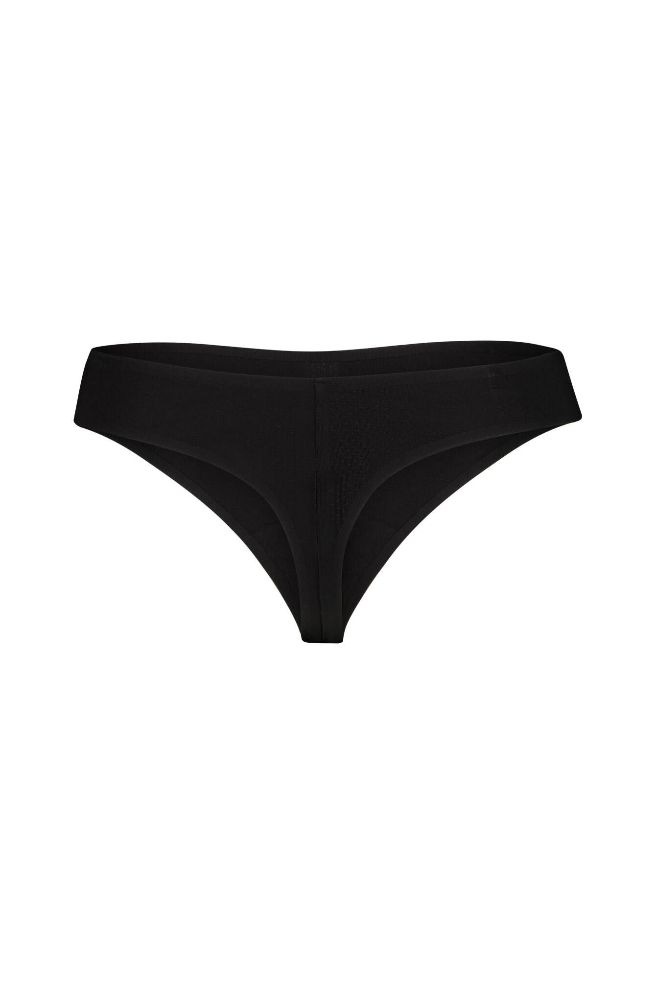 Nahtloser Tanga - UB1-BLACK - Schwarz