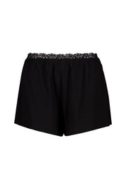 Pyjamashorts mit Spitze - UB1-BLACK - Schwarz