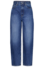 Jeans High Waist - 1A5-DENIM - Blau