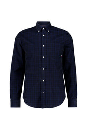 Kariertes Cordhemd - 0MS-BLUE - Blau