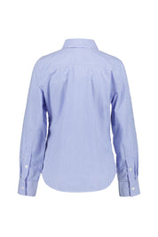 Gestreifte Hemdbluse - 0A5-BLUE - Blau