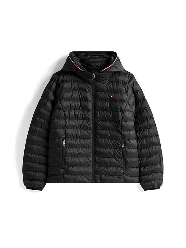 Steppjacke mit Kapuze - BDS-BLACK - Schwarz