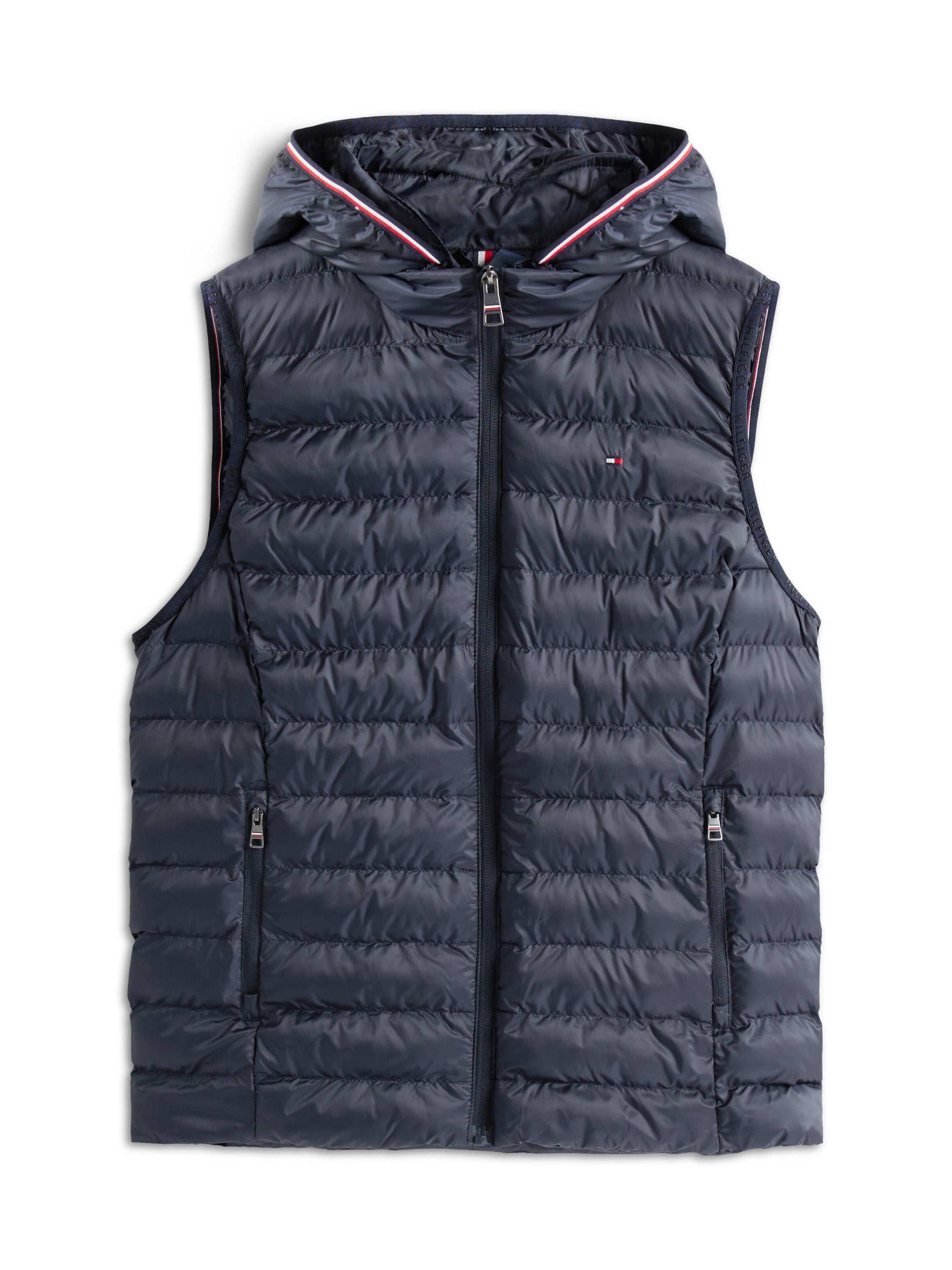 Steppweste mit Kapuze - DW5-BLUE - Blau