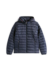 Steppjacke mit Kapuze - DW5-BLUE - Blau