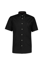 Kurzärmeliges Hemd Regular Fit - BDS-BLACK - Schwarz