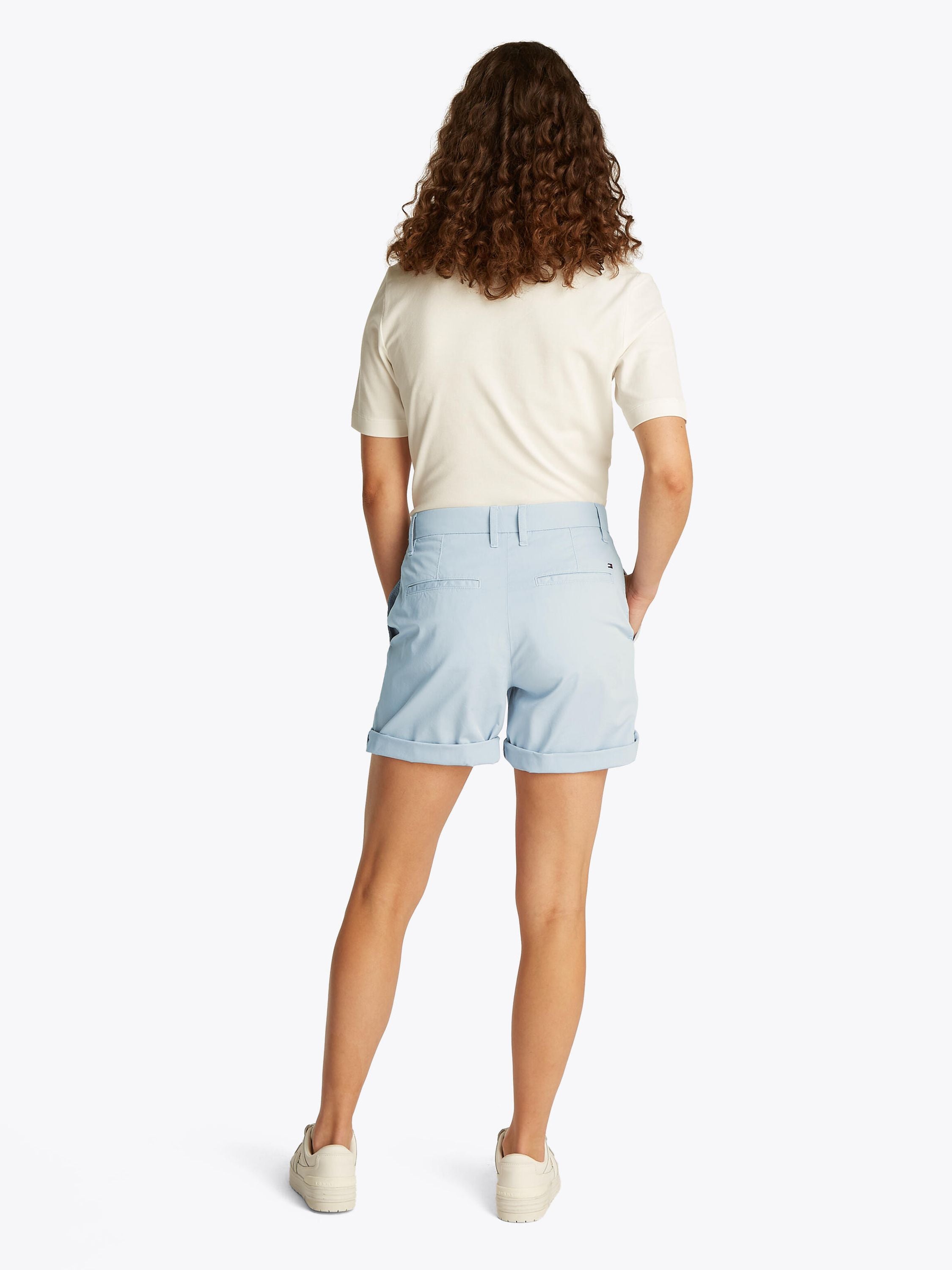 Chino-Shorts aus Baumwollmix - C1O-BLUE - Blau