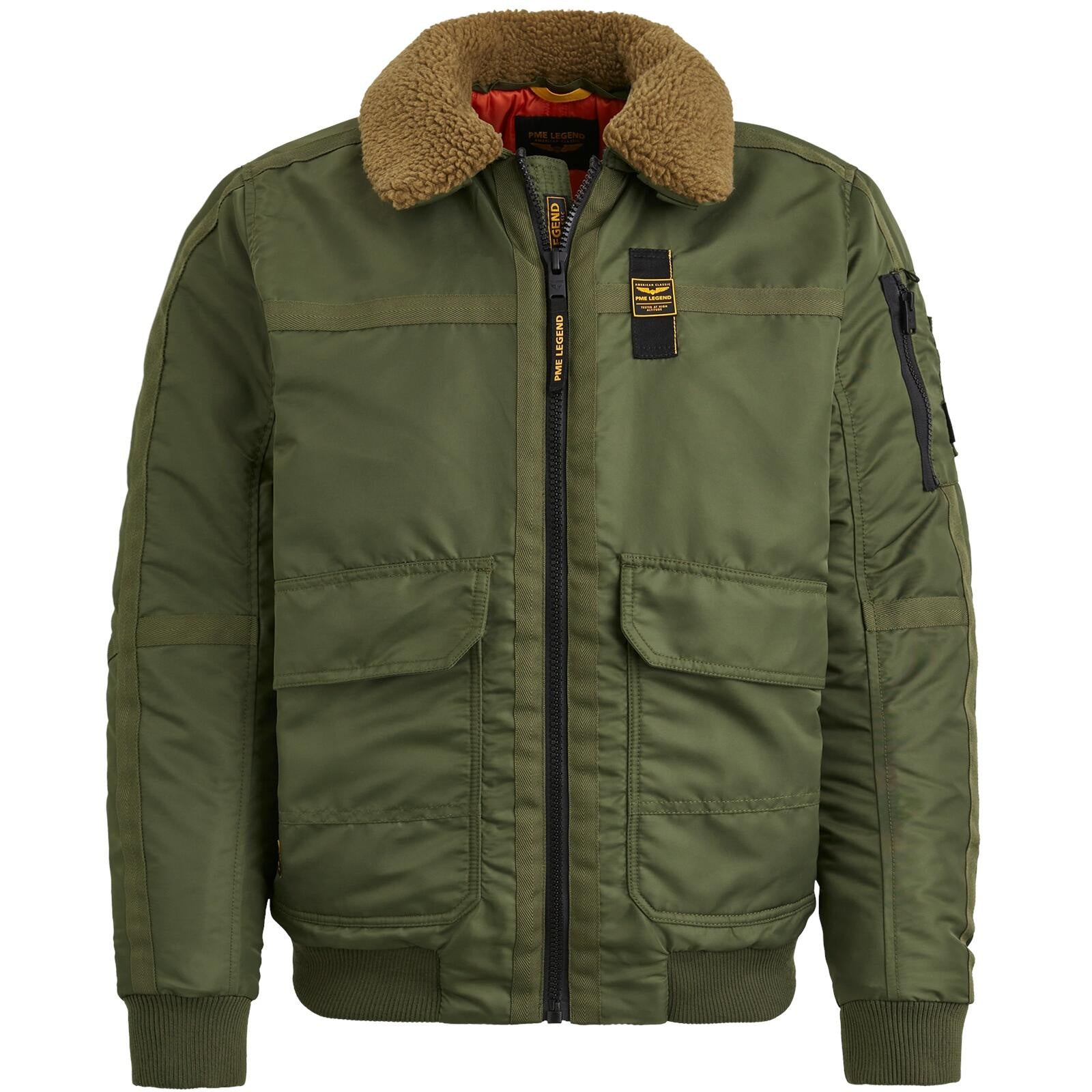 Piloten Jacke - 6416-Olive Night - Khaki