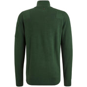 Strickpullover mit Stehkragen - 6143-Trekking Green - Grün