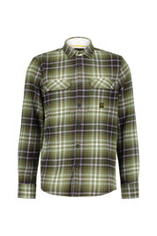 Kariertes Overshirt - 6154-Rosin - Grün