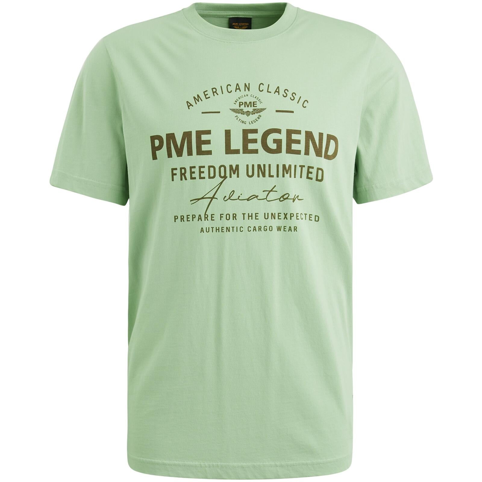 T-Shirt mit Logoprint - 6258-Quiet Green - Grün