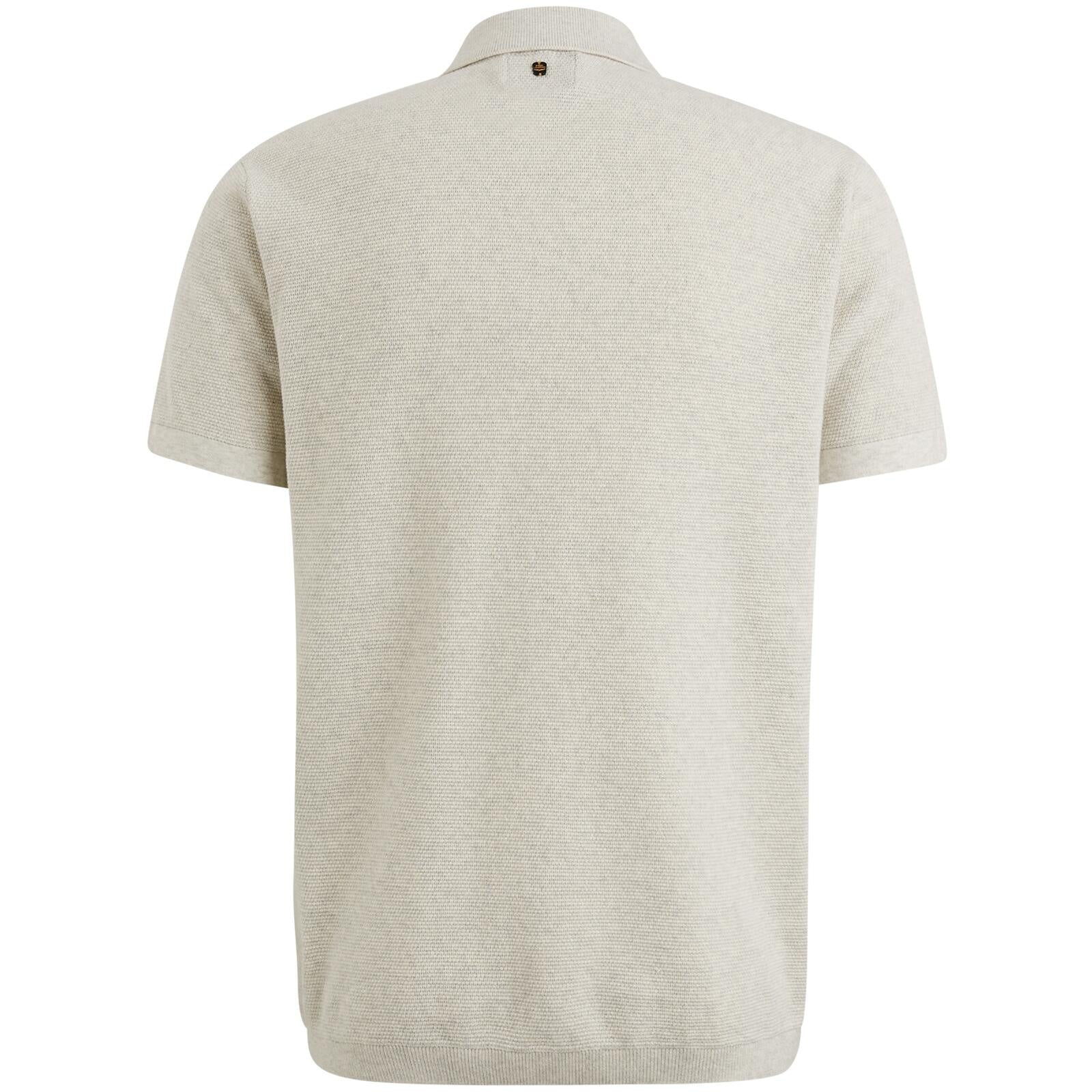 Poloshirt aus Baumwolle - 910-Bone White Melee - Grau