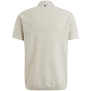 Poloshirt aus Baumwolle - 910-Bone White Melee - Grau