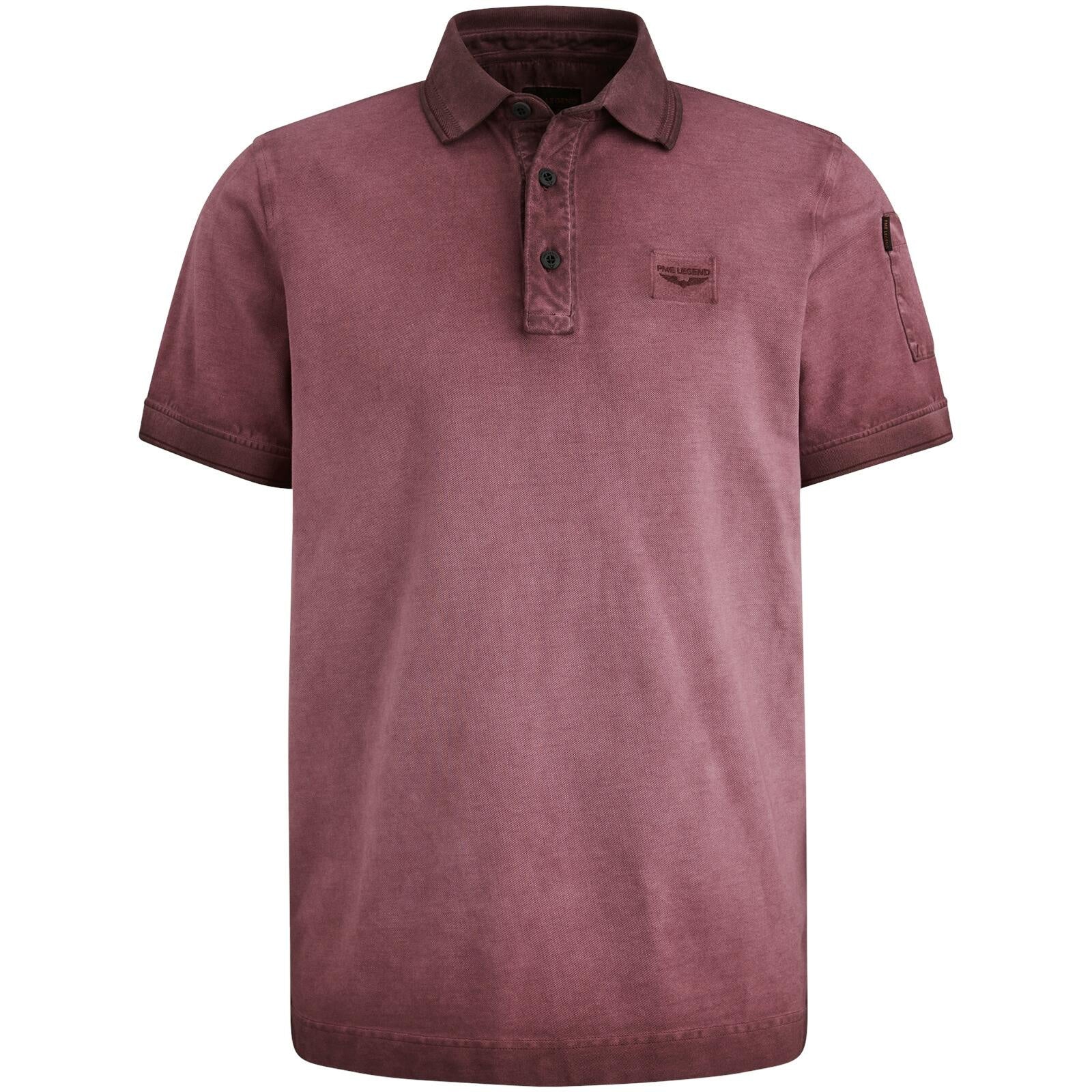 Poloshirt aus Baumwolle - 4021-Dry Rose - Rot