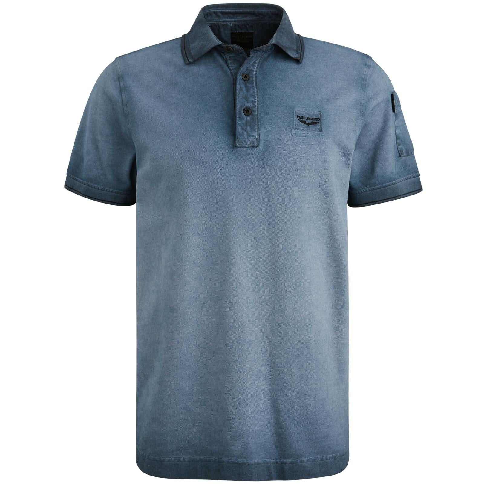 Poloshirt aus Baumwolle - 5281-Salute - Blau