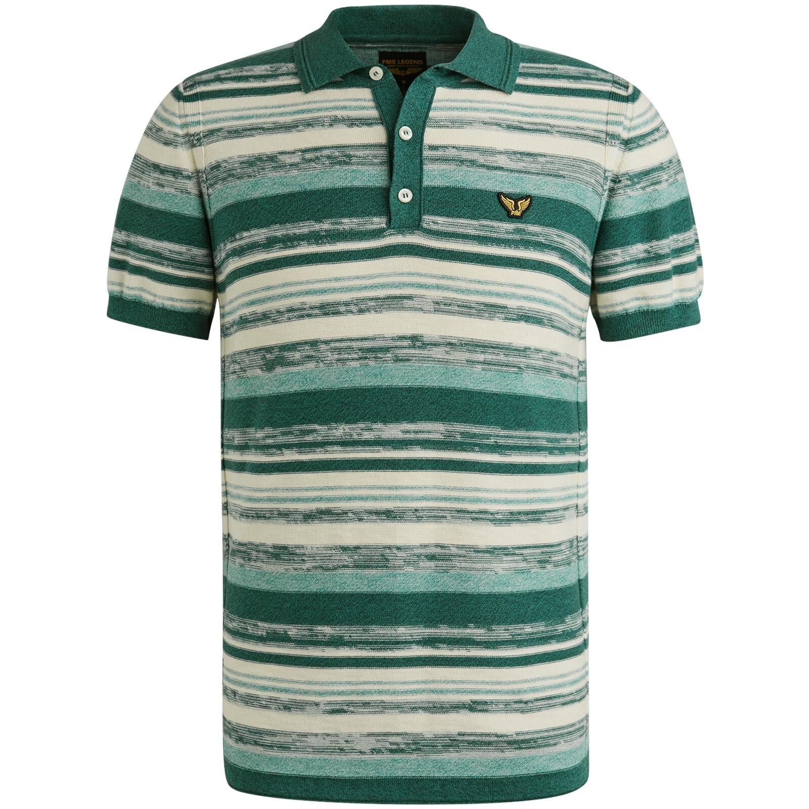 Poloshirt gestreift - 6147-Green Gables - Grün