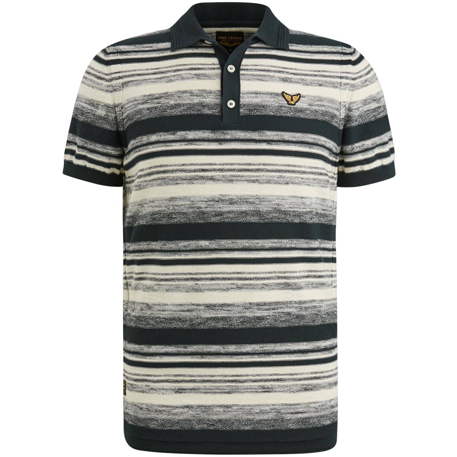 Poloshirt gestreift - 5281-Salute - Blau