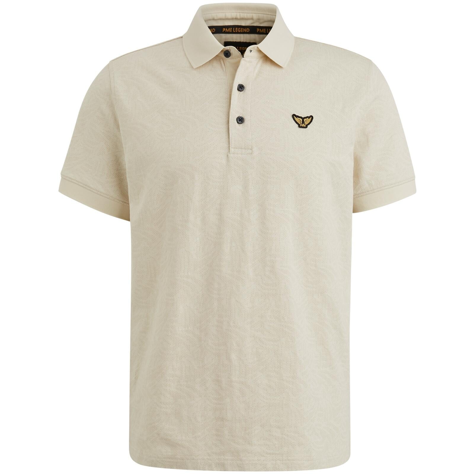 Poloshirt aus Baumwollmix - 7013-Bone White - Beige