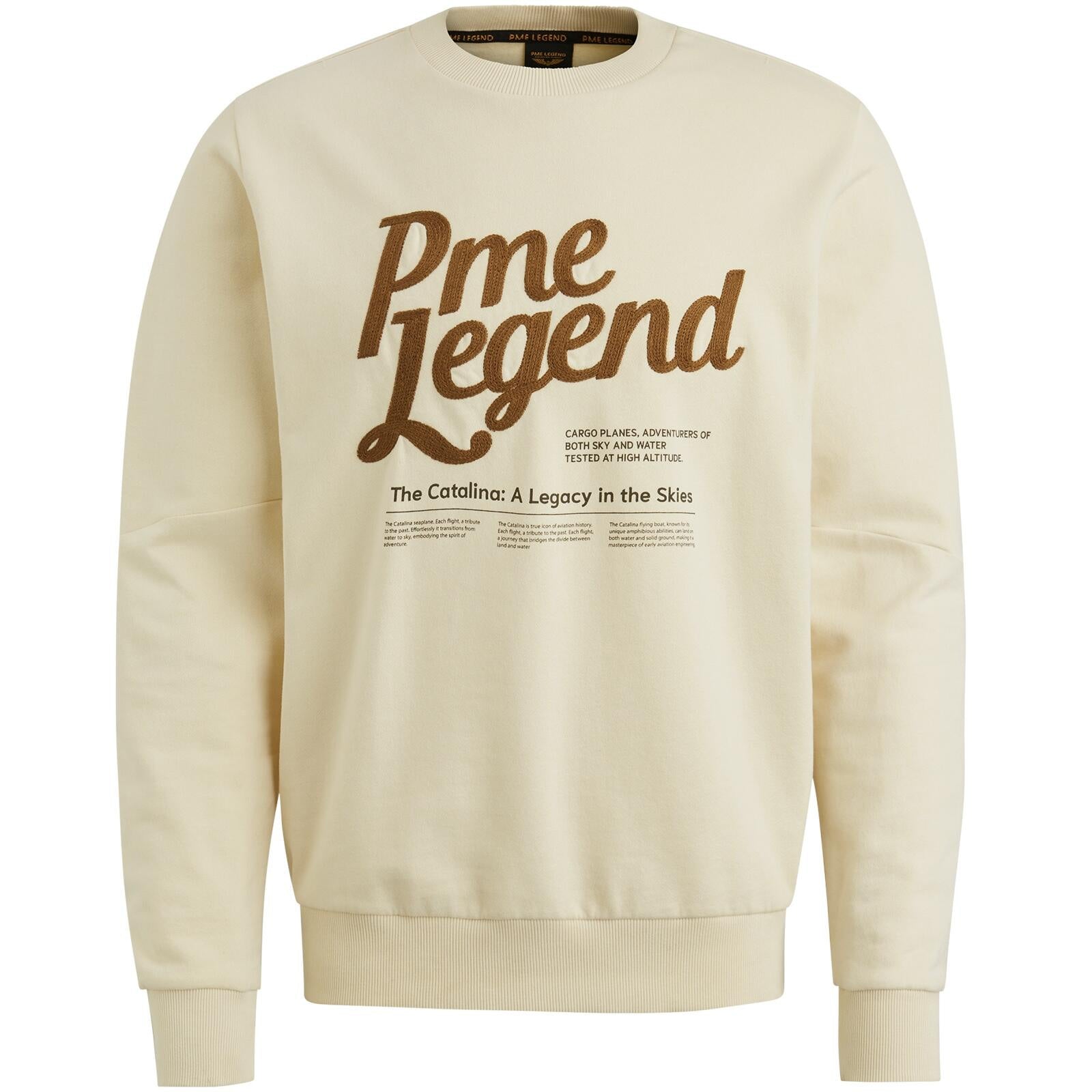 Sweatshirt aus Baumwolle - 7013-Bone White - Creme