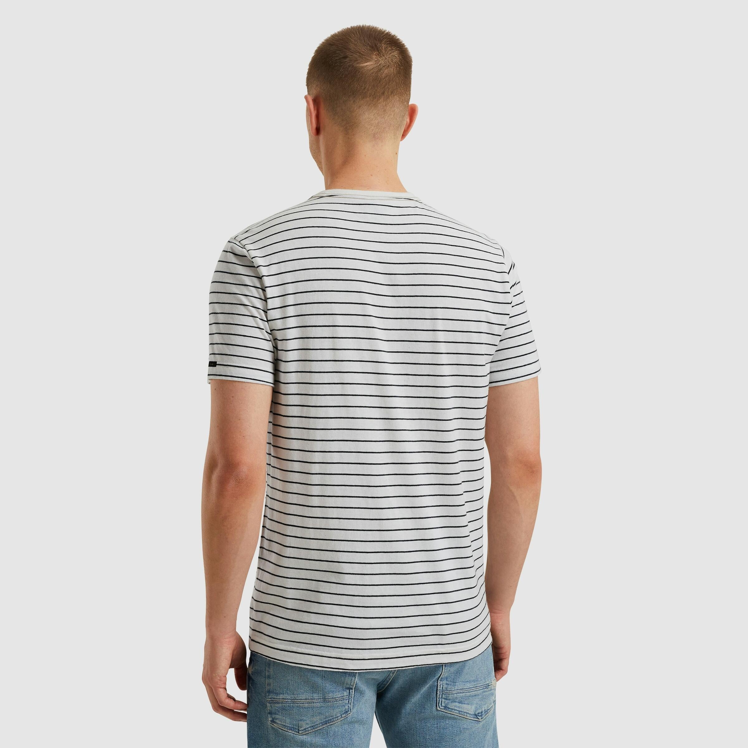 T-Shirt aus Baumwollmix - 7013-Bone White - Weiß