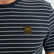 T-Shirt aus Baumwollmix - 5281-Salute - Blau