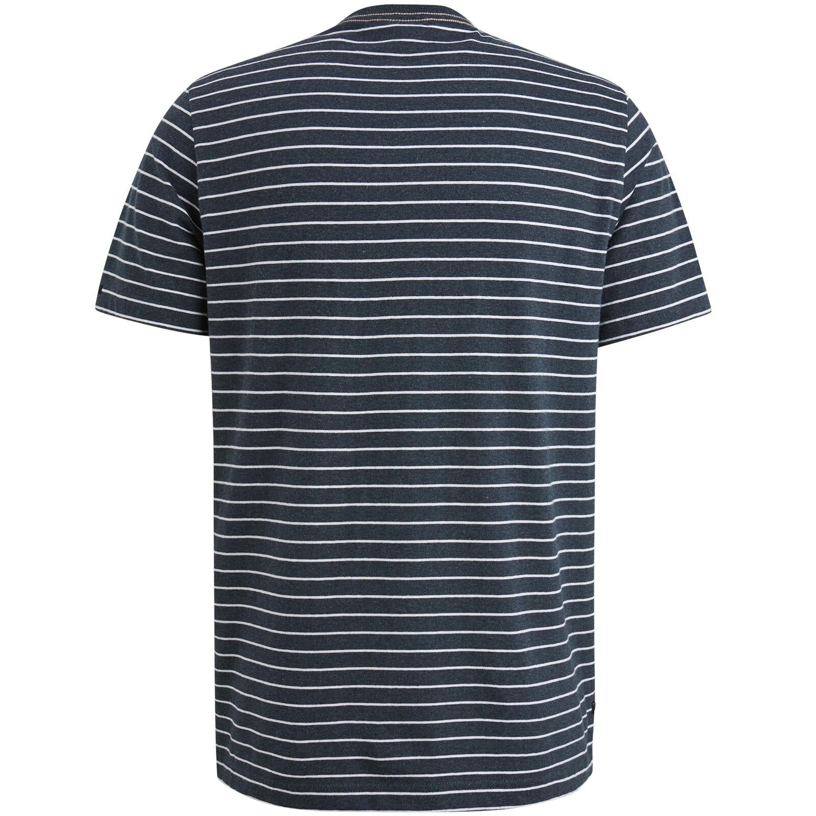 T-Shirt aus Baumwollmix - 5281-Salute - Blau