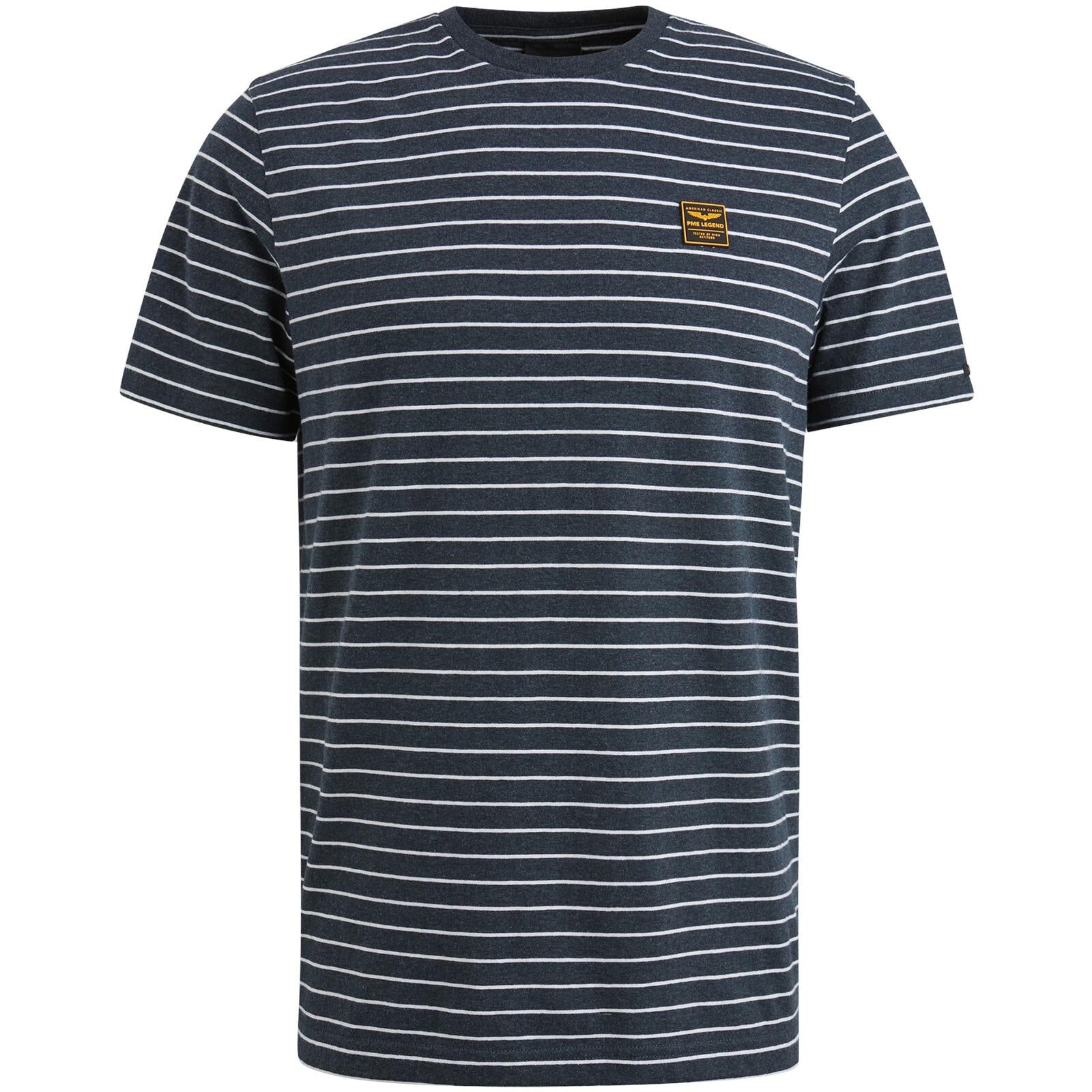 T-Shirt aus Baumwollmix - 5281-Salute - Blau