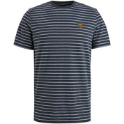 T-Shirt aus Baumwollmix - 5281-Salute - Blau