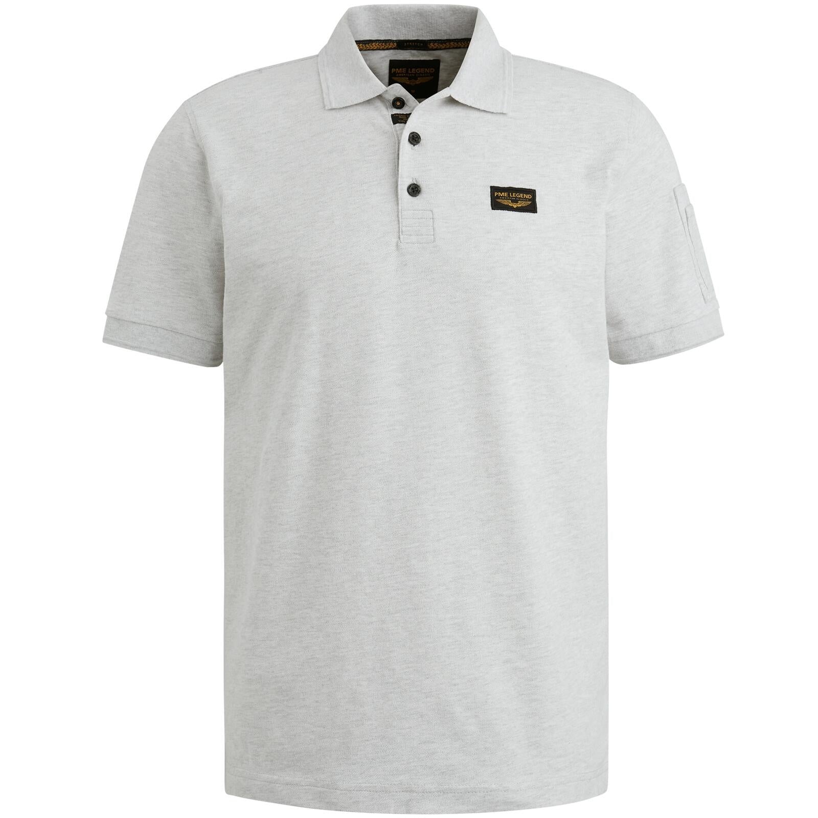 Poloshirt aus Baumwolle - 921-Light Grey Melee - Grau