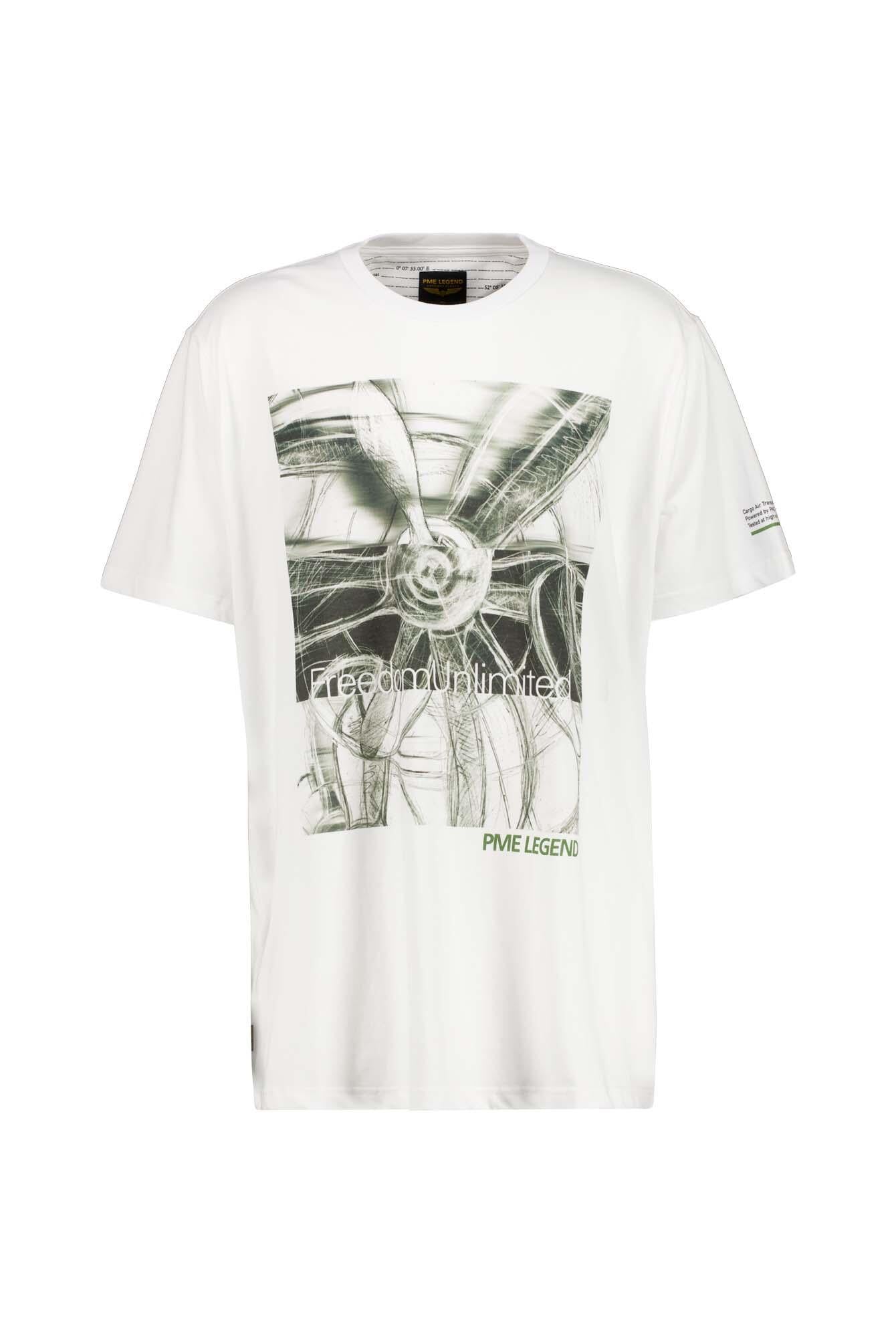 T-Shirt aus Baumwolle - 7003-Bright White - Weiß