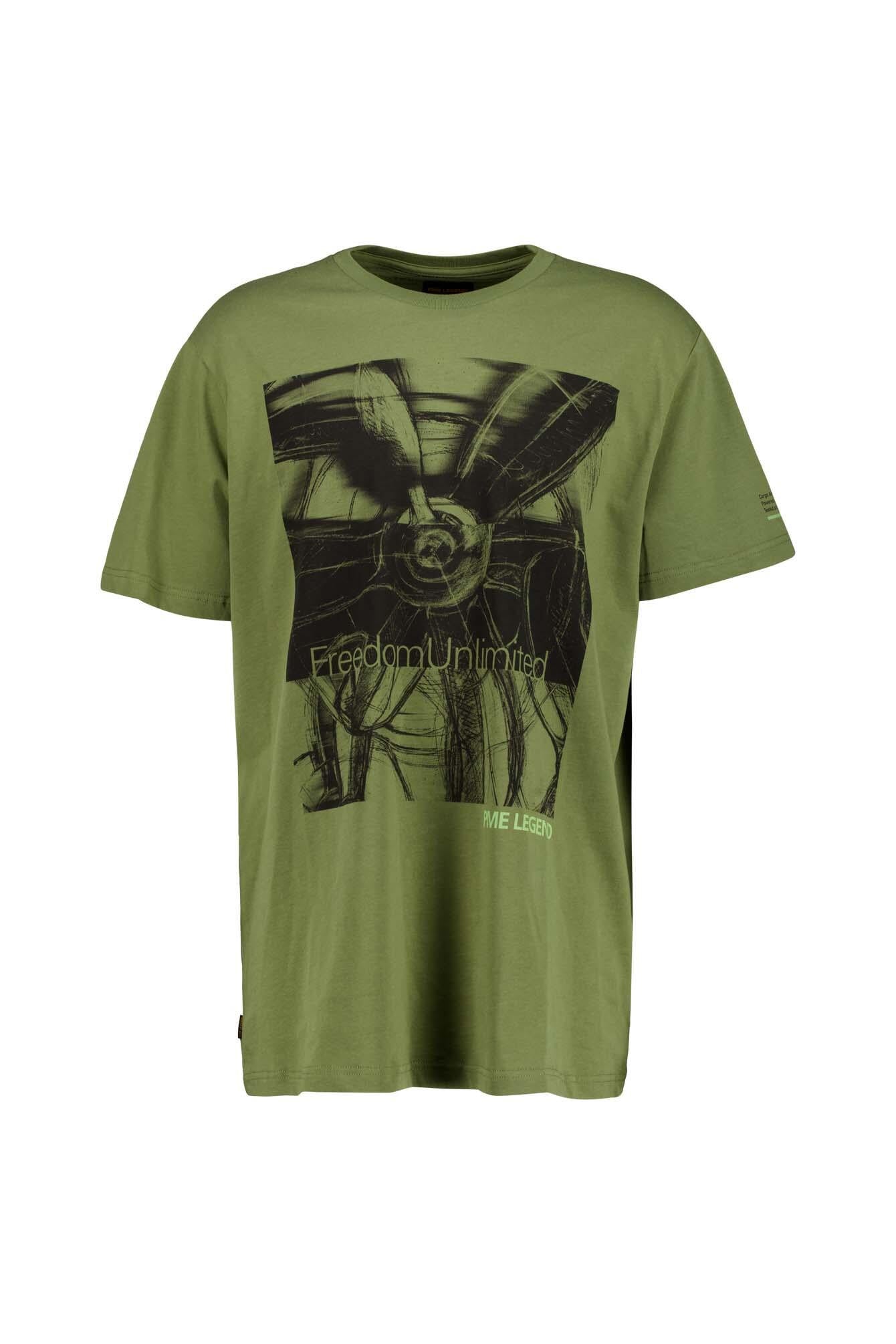 T-Shirt aus Baumwolle - 6380-Loden Green - Grün