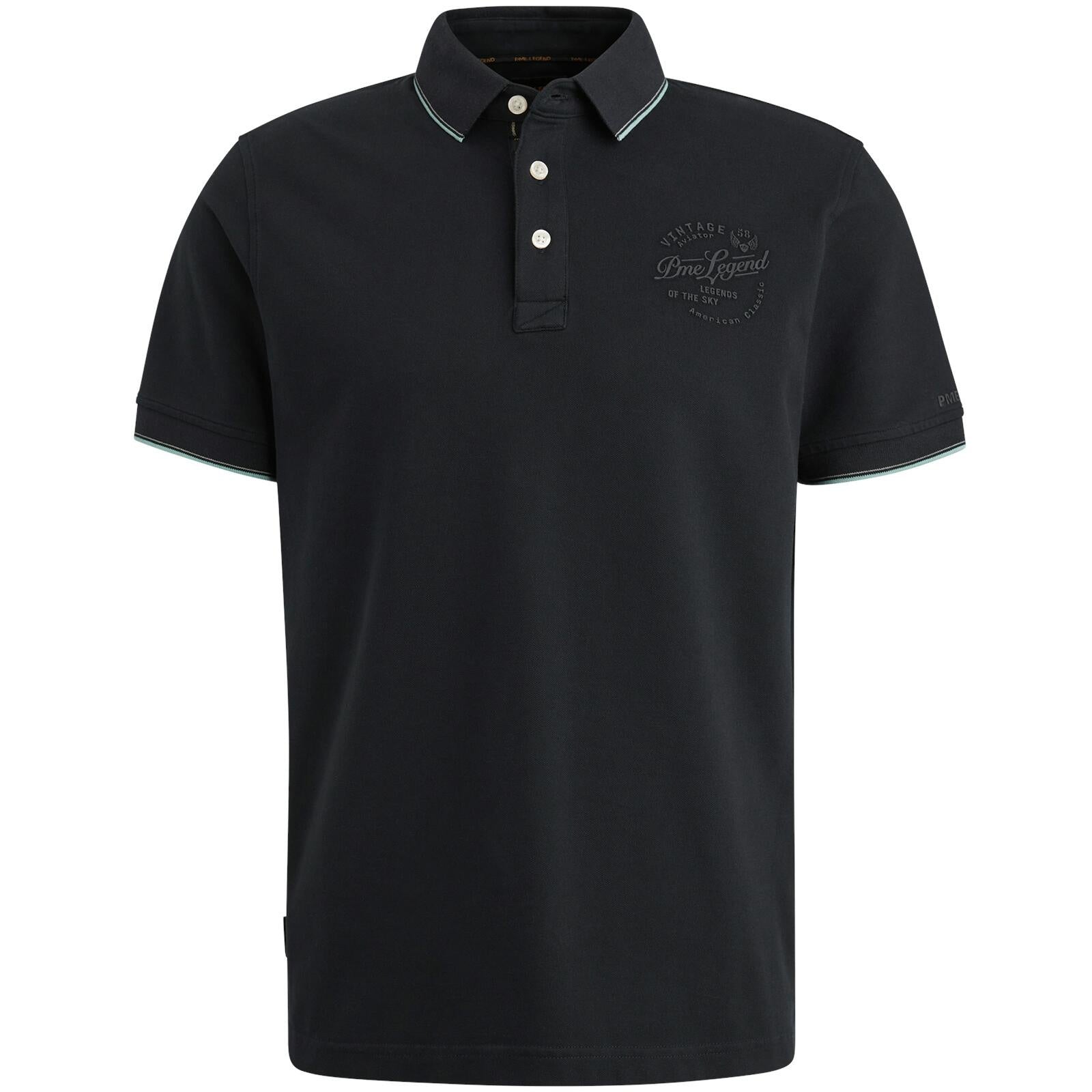 Poloshirt aus Baumwolle - 5281-Salute - Blau