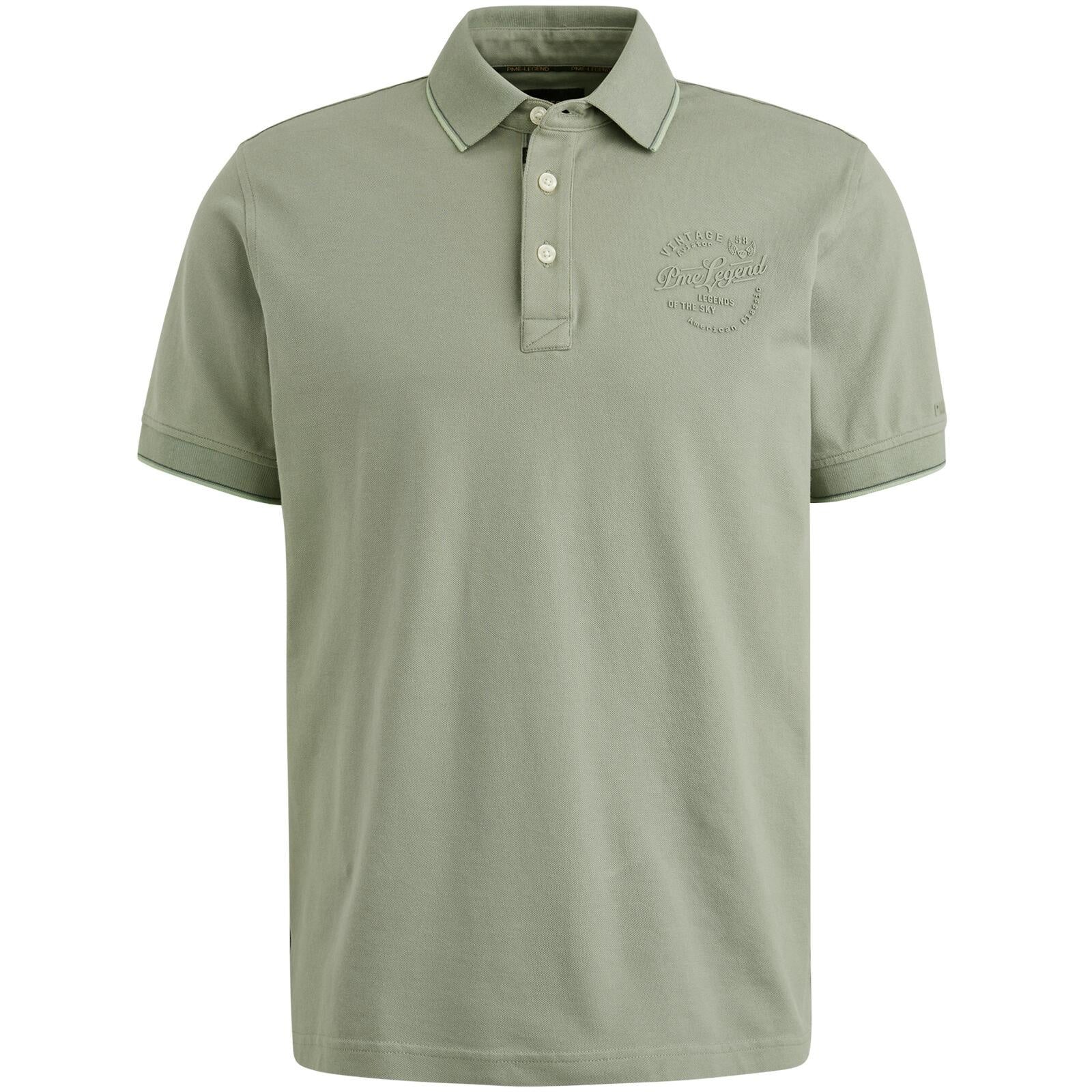 Poloshirt aus Baumwolle - 6170-Shadow - Grün
