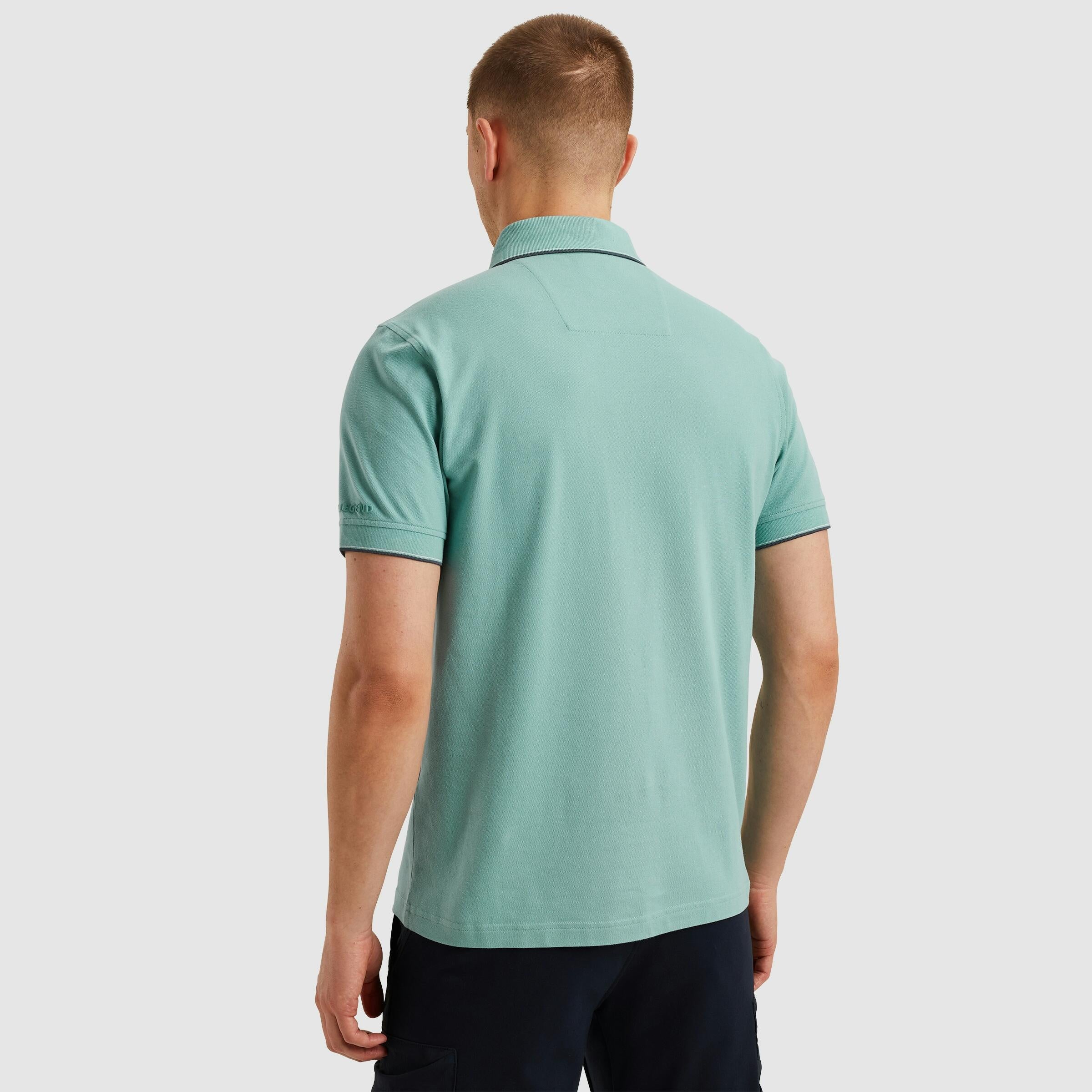 Poloshirt aus Baumwolle - 5149-Cameo Blue - Türkis