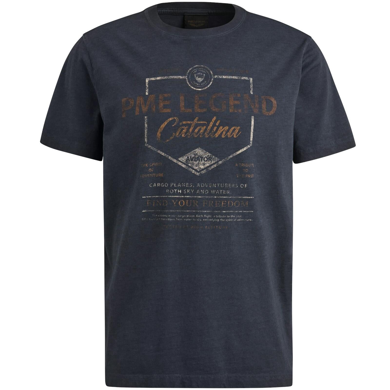 T-Shirt aus Baumwolle - 5281-Salute - Blau