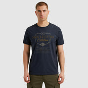 T-Shirt aus Baumwolle - 5281-Salute - Blau