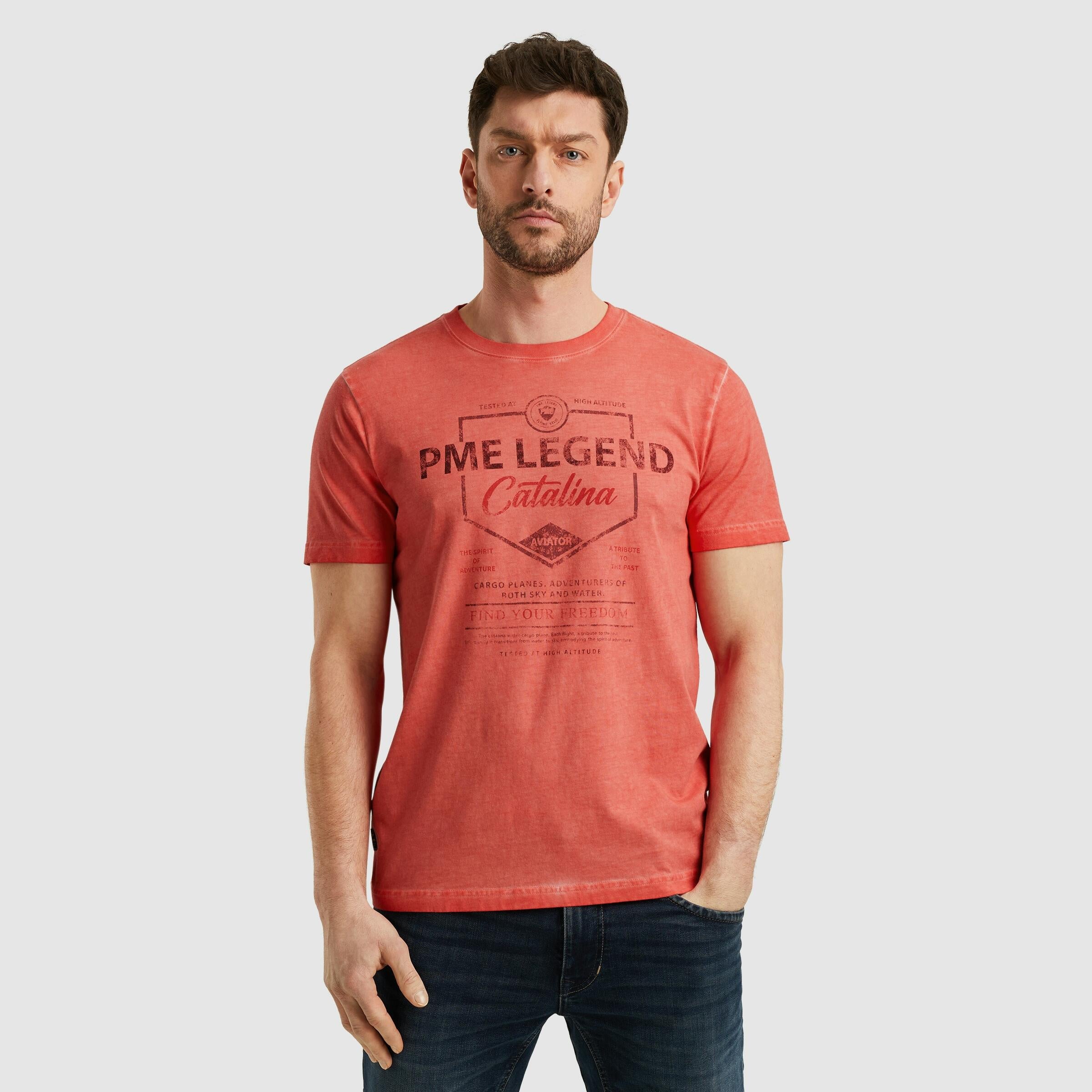 T-Shirt aus Baumwolle - 3067-Porcelain Rose - Rot